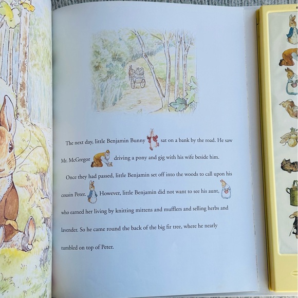 The Tale of Peter Rabbit and Benjamin Bunny Play-a-Sound Hardcover Picture Book - Picture 7 of 8